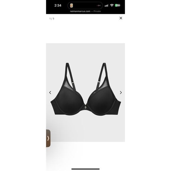 Thirdlove Classic Contour Plunge Bra Black Size 44C - Picture 12 of 13